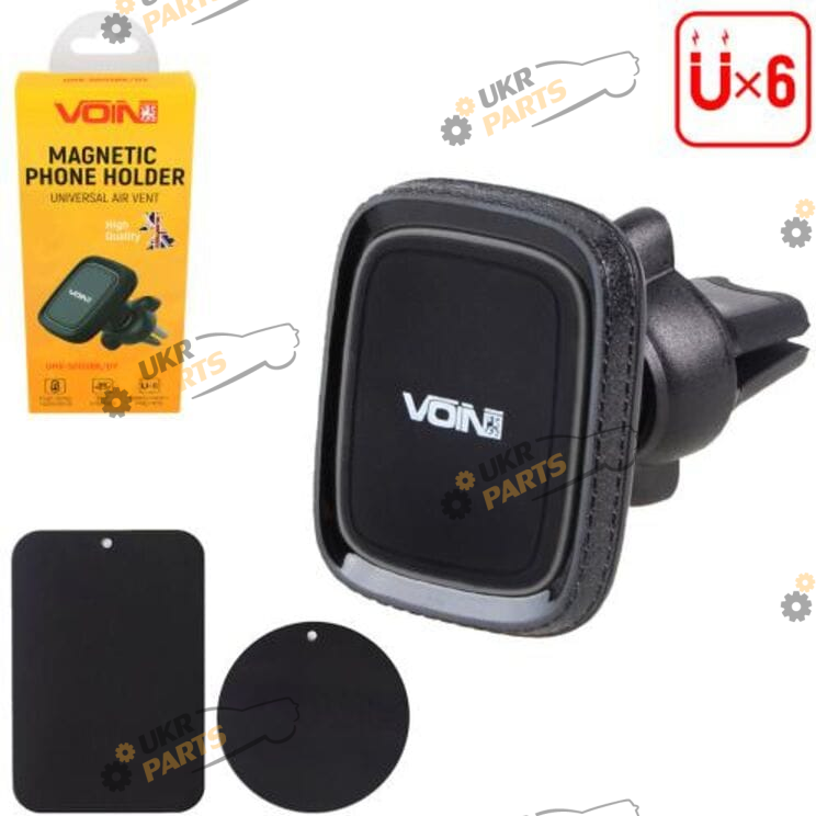 Держатель для телефона на дефлектор Voin UHV-5003BK/GY (49058)