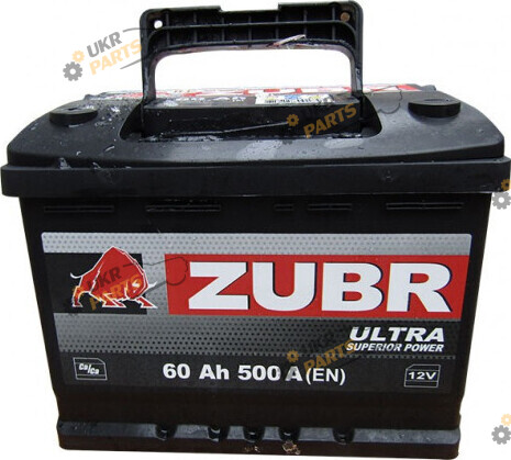 Автомобильный аккумулятор Zubr 500А 60 Ач (6СТ-60 ULTRA L+)
