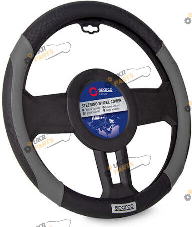 Чехол на руль Sparco M (37-39 см) черно-серый (SPC1113GR)