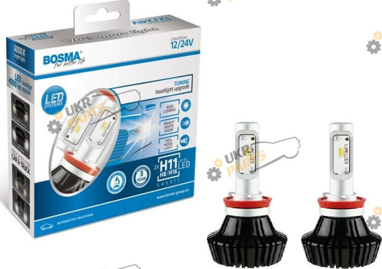 LED лампа Bosma Canbus с обманкой H16 (6452)