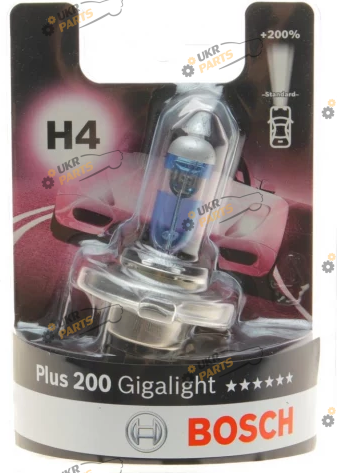 Галогеновая лампа Bosch Plus 200 Gigalight H4 1 шт (1987301144)