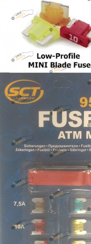 Набор предохранителей SCT ATM Mini Fuse 10 шт (9501)
