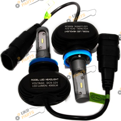 LED лампа HeadLight S1 6000K 4000lm с радиатором H11 25 Вт (00-00007437)