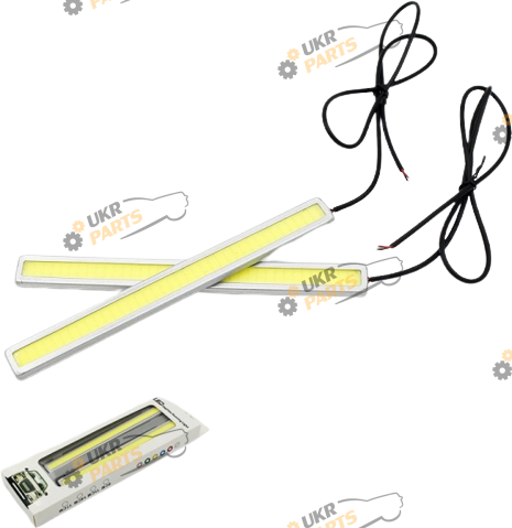 Дневные ходовые огни Китай DRL-COB-17CM сплошной свет WHITE серебристый корпус (11003192)