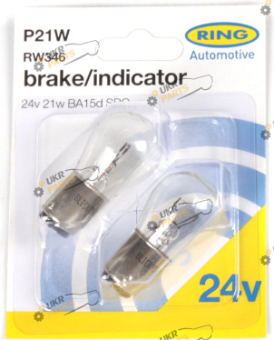 Лампочка поворота Ring P21W 24V Standard (RW346)