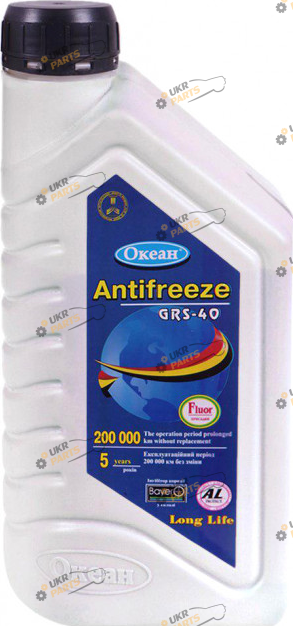 Антифриз Океан GRS-40 жёлтый 1 л (4820046670205)
