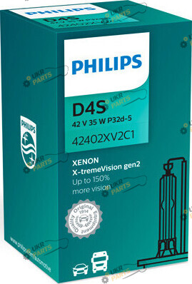 лампа Ксенон Philips X-treme Vision gen 2 D4S 4800 K (PS 42402 XV2 C1)