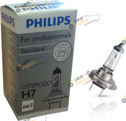 Галогеновая лампа Philips H7 55W 12V PX26d Standart H7 1 шт (12972PROQC1)