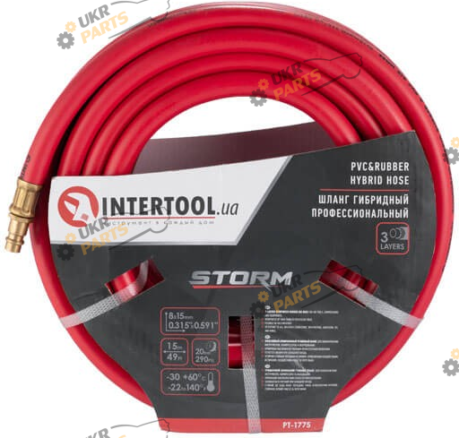 Пневматический шланг Intertool 8х15 мм 15 м (PT-1775)