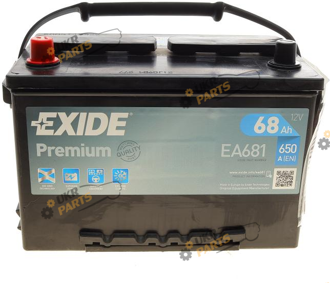 Автомобильный аккумулятор Exide Premium 68 Ач (EA681)