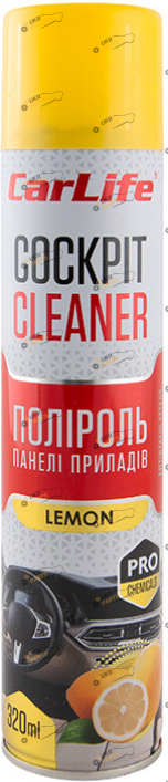 Полироль для торпеды Carlife Cockpit Cleaner Lemon 0.32 л (CF322)
