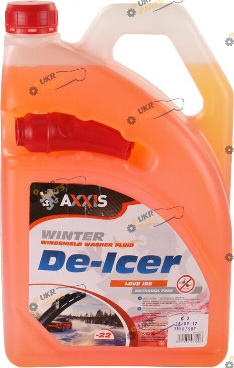 Жидкость омывателя готовая зимняя Axxis love iss оrange -22 °C 4 л (48021031071 зима)