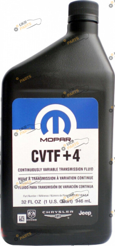 Масло трансмиссионное Mopar CVTF+4 0.946 л (05191184AA)