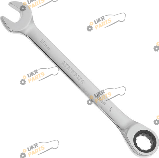 Ключ комбинированный Intertool с трещеткой 18 мм (XT-1358)