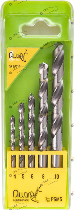 Набор сверл по металлу Alloid 4-10мм Р6М5 4 мм (DB-05110)