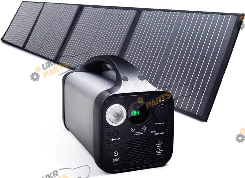 Зарядная станция Junlee PS-1000 з портативною сонячною панеллю 972 Вт/ч (PS-1000SP150W)