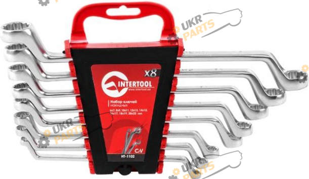 Набор накидных ключей Intertool двусторонний 6-22мм (HT-1102)
