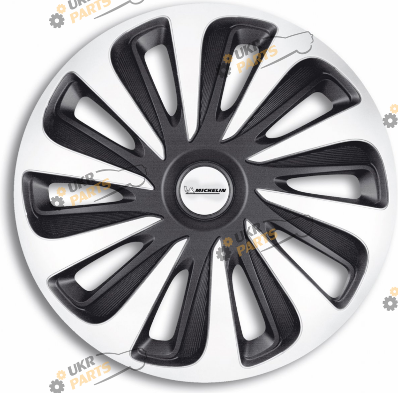Комплект колпаков Michelin Calibre Silver Black R15 универсальные (73740)