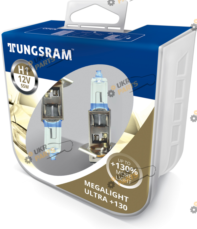 Галогеновая лампа GeneralElectric Megalight Ultra +130% H1 2 шт (TU 50310XNU.PB2)