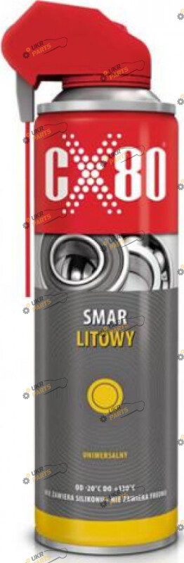 Литиевая смазка CX-80 спрей с двойным аппликатором 0.5 л (CX-80 / GL500ml)