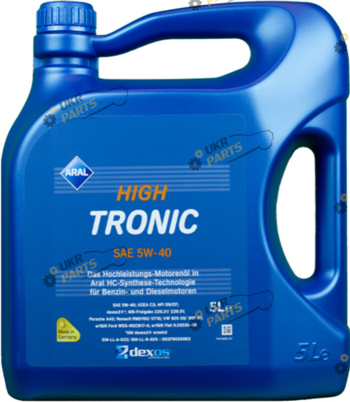 Моторное масло Aral HighTronic 5W-40 5 л (15F47D)