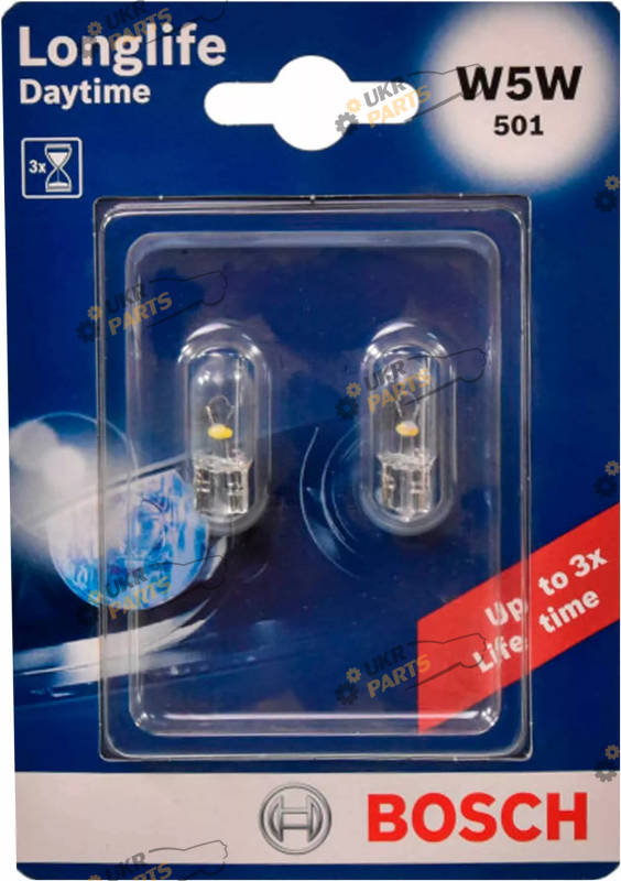 Лампочка Bosch Longlife Daytime W5W 12V 5W (1987301052)