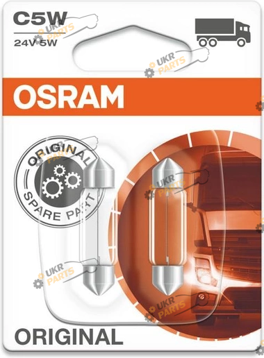 Лампочка габарита Osram Original C5W 8x35мм 2 шт (6423-BLI2)