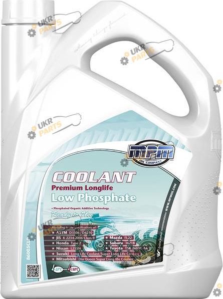 Антифриз MPM Oil LOW PHOSPHATE (P-OAT) G11 синий 5 л (86005CLP)