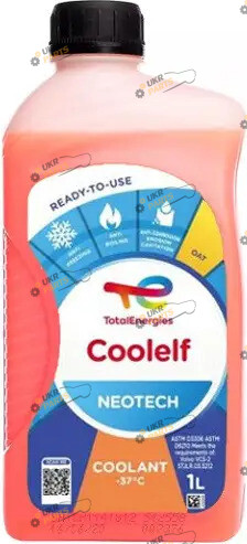 Антифриз Total COOLELF NEOTECH оранжевый 1 л (COOL NEO -37 1L)