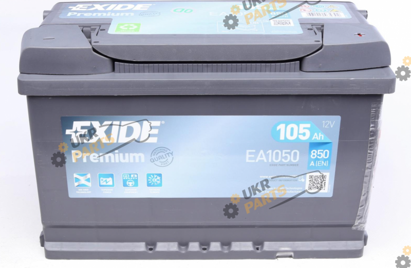 Автомобильный аккумулятор Exide PREMIUM 850 А 105 Ач (EA1050)