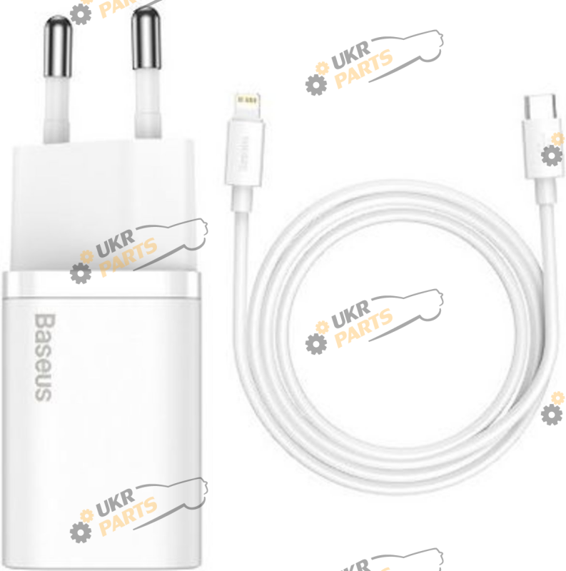 Зарядное устройство Baseus Super Si 1C 20W White Type-C/Lightning 3 А (TZCCSUP-B02)