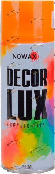 Аэрозольная краска NOWAX DECOR LUX 3005 Флуоресцентная оранжевый 450 мл (NX48047)