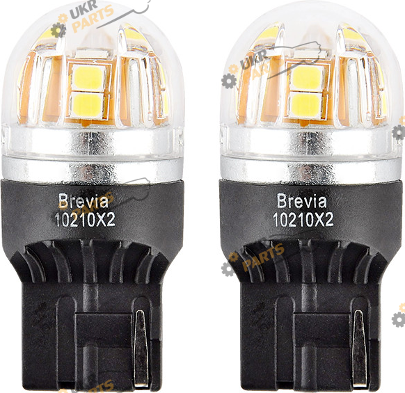 LED лампа Brevia S-Power W21W 330Lm. CANbus, 2шт. (20/200) W3x16d (10210X2)