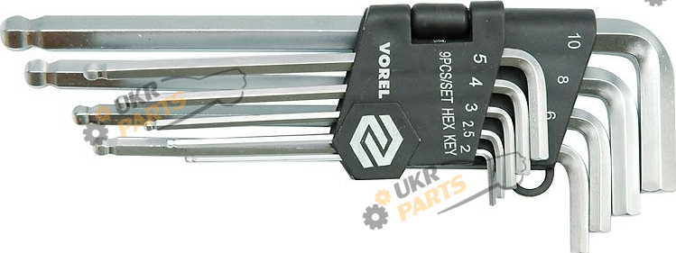 Набор шестигранников Vorel 9 шт (56477)