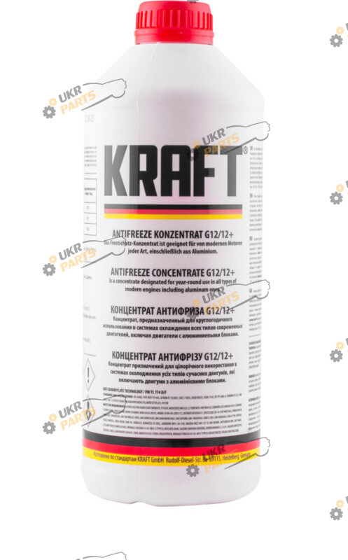 Концентрат антифриза Kraft G12 красный 1.5 л (KF103)