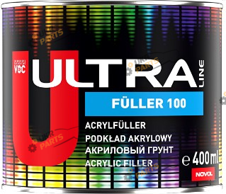 Грунтовка Novol акриловая ULTRA LINE FULLER 5+1,с затвердителем 0,08л черный 400 мл (90260)