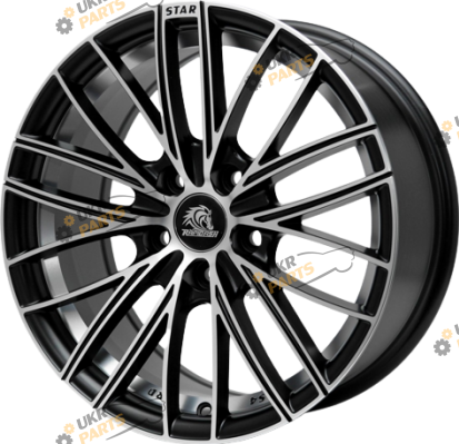 Литой диск RD Wheels RD-S4 Matt Black Polished Undercut R15