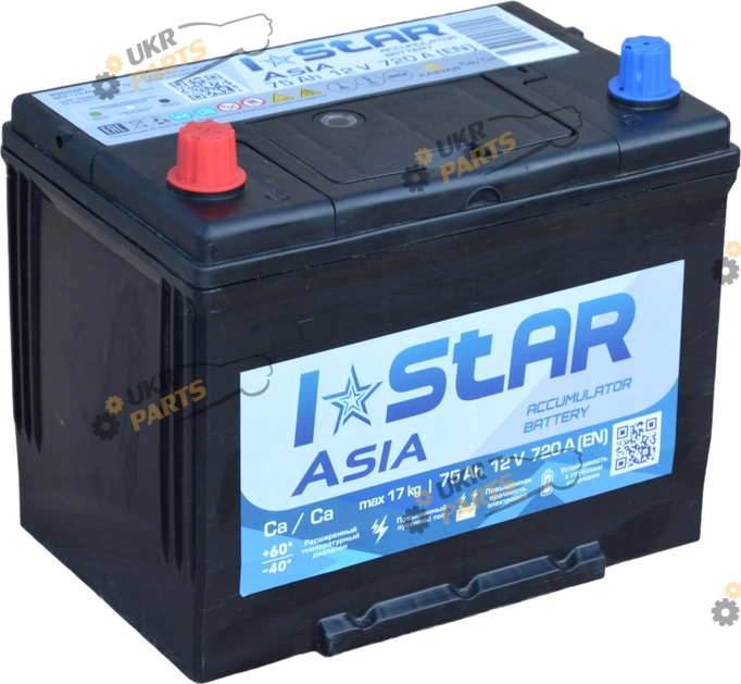 Автомобильный аккумулятор Kainar I STAR ASIA (+/-) EN720 75 Ач (СТ-00087589)