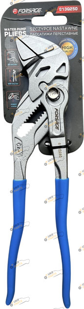 Плоскогубцы переставные FORSAGE 250 мм (F-613Q250)