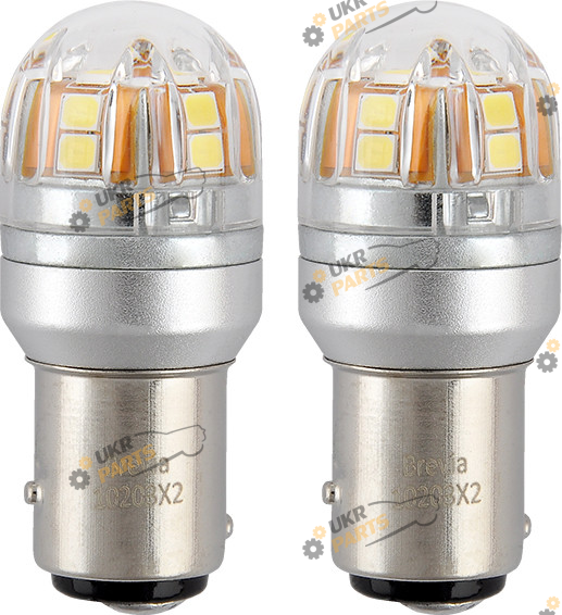 LED лампа Brevia S-Power 330Lm. CANbus, 2шт. (20/200) BAY15d (10203X2)
