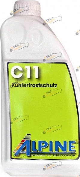 Концентрат антифриза Alpine C11 Кühlerfrostschutz G11 зелёный 1.5 л (1145G-15)