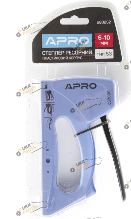 Apro Степлер рессорный для скобы 6-10мм пластиковый корпус (680252)