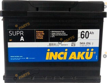 Автомобильный аккумулятор INCI AKU 600 A (L+) 60 Ач (LB2 060 060 113)