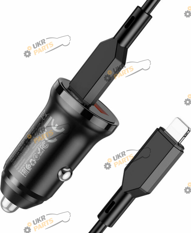 Зарядное устройство Borofone BZ18A PD20W+QC3.0 to iP Black USB/Type-C 3 А (BZ18ACLB)