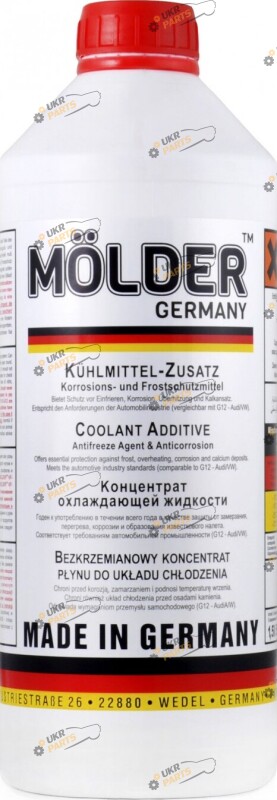 Концентрат антифриза MOLDER Antifreeze Concentrate G12 G12 красный 1.5 л (KF-015-G12)