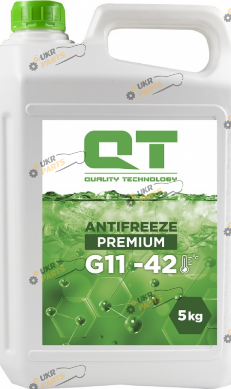 Антифриз QTech PREMIUM-42 G11 G11 зелёный 5 л (QT512425)