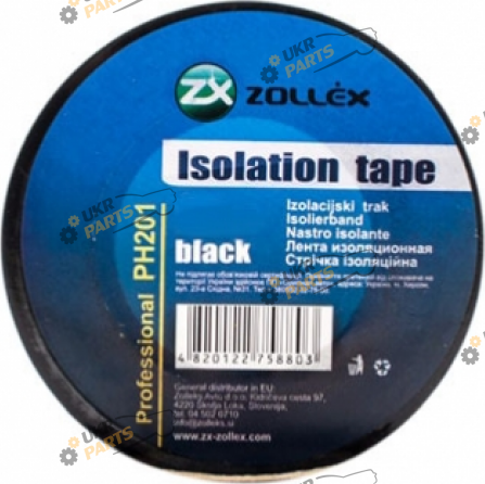 Изолента Zollex черная 35 м / (3114853)