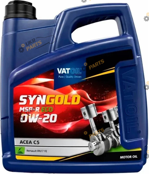 Моторное масло Vatoil SynGold MSP-R ECO 0W-20 4 л (50814)