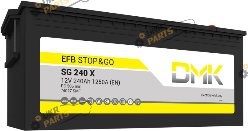 Автомобильный аккумулятор DMK EFB Stop&Go 190 Ач (DEF19)