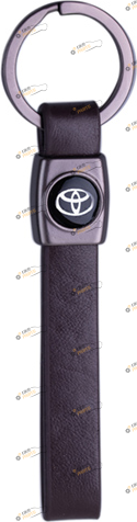 Брелок для авто Vitol TOYOTA кожа черный (60053)